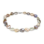 Ожерелье "микс" из барочного речного жемчуга класса АА+. Жемчужины 15-20 мм