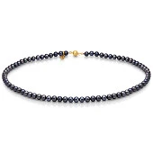 Ожерелье из черного морского жемчуга (Южный Китай). Жемчужины 5-5,5 мм