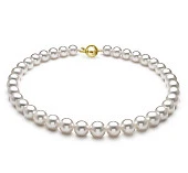 Ожерелье из белого круглого морского Австралийского жемчуга 11-13,7 мм. Качество высокое АА+