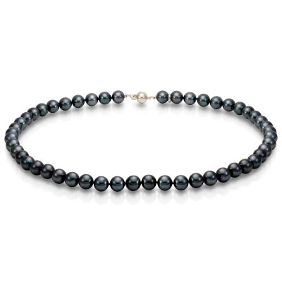 Ожерелье из черного морского жемчуга (Южный Китай). Жемчужины 9-10 мм