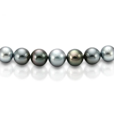 Ожерелье "микс" из морского круглого Таитянского жемчуга 10,5-13,4 мм. Качество высокое АА+