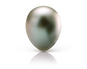 Жемчужина "капля" серебристая пресноводная 10-10,5 мм. Качество наивысшее