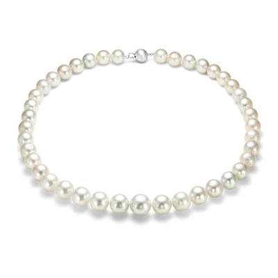 Ожерелье "микс" из барочного морского жемчуга Акойя (Япония). Жемчужины 9-9,5 мм. Класс АА+