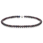 Ожерелье из черного морского жемчуга (Южный Китай). Жемчужины 7-7,5 мм
