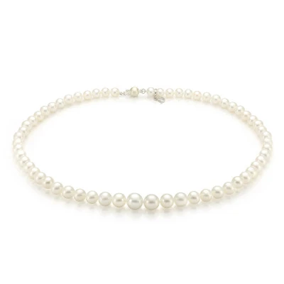 Ожерелье из белого морского жемчуга (Южный Китай). Жемчужины 4-8,5 мм