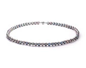 Ожерелье из темно-серебристого морского жемчуга Акойя (Япония). Жемчужины 6-6,5 мм. Класс АА+