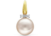 Подвеска из золота с белой пресноводной жемчужиной 9-9,5 мм Подвеска из золота с белой пресноводной жемчужиной 9-9,5 мм