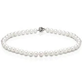 Ожерелье из белого круглого жемчуга "Эдисон" класса ААА. Жемчужины 9-11 мм