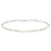 Ожерелье из белого круглого морского жемчуга Акойя (Япония). Жемчужины 6-6,5 мм. Класс ААА