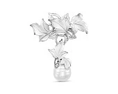 Брошь-кулон из серебра с белой Австралийской жемчужиной 14,6 мм