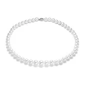 Ожерелье из белого круглого морского Австралийского жемчуга 8-10,3 мм. Качество среднее АА