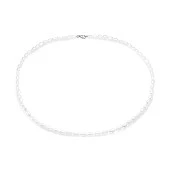 Ожерелье из белого барочного речного жемчуга класса ААА. Жемчужины 3,5 мм