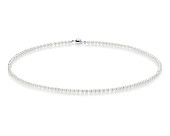 Ожерелье из белого круглого морского жемчуга Акойя (Япония). Жемчужины 3-3,5 мм. Класс ААА Ожерелье из белого круглого морского жемчуга Акойя (Япония). Жемчужины 3-3,5 мм. Класс ААА