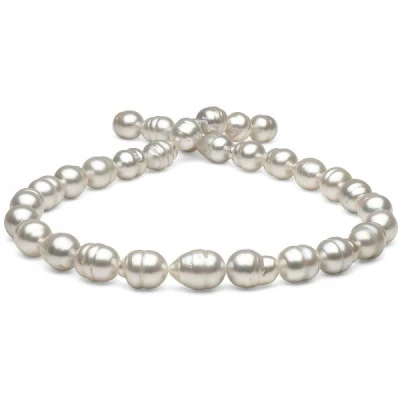 Ожерелье из белого барочного морского Австралийского жемчуга 11-13 мм. Качество высокое АА+