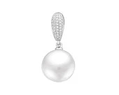 Подвеска из золота с белой морской Австралийской жемчужиной 13-13,5 мм