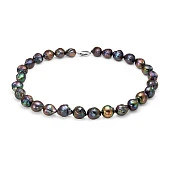 Ожерелье из черного барочного речного жемчуга. Жемчужины 11-13 мм