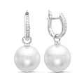 Серьги из белого золота с жемчугом Серьги из белого золота с жемчугом