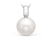 Подвеска из золота с белой морской Австралийской жемчужиной 13,6-13,9 мм