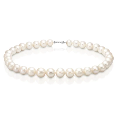 Ожерелье из 30 жемчужин из белого речного жемчуга. Жемчужины 11,5-14 мм