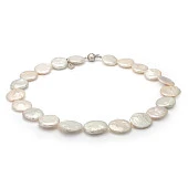 Ожерелье из белого барочного речного жемчуга класса ААА. Жемчужины 15-17 мм