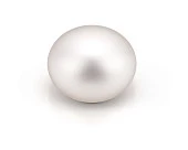 Жемчужина "пуговица" белая пресноводная 11-11,5 мм. Класс высокий