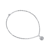 Цепочка-колье из ювелирного сплава с подвеской "Версаче"