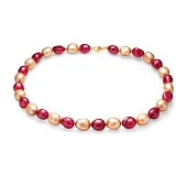 Ожерелье "микс" из барочного речного жемчуга класса АА+. Жемчужины 11-12 мм