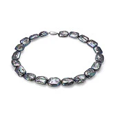 Ожерелье из черного барочного речного жемчуга. Жемчужины 15 мм