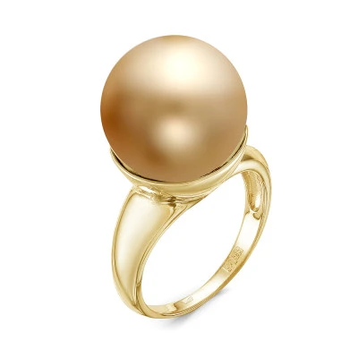 Кольцо из серебра с Австралийской морской жемчужиной 14,5-15 мм