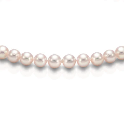 Ожерелье из белого круглого морского жемчуга Акойя (Япония). Жемчужины 8-8,5 мм. Класс АА+