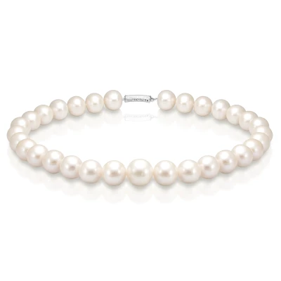 Ожерелье из 30 жемчужин из белого пресноводного жемчуга. Жемчужины 12-15 мм