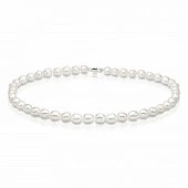 Ожерелье из белого барочного речного жемчуга класса АА+. Жемчужины 10-11 мм