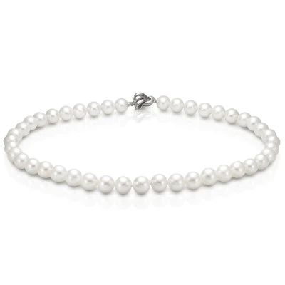 Ожерелье из белого круглого жемчуга "Эдисон" класса ААА. Жемчужины 9-11 мм