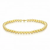 Ожерелье из золотого морского жемчуга Акойя (Япония). Жемчужины 8,5-9 мм. Класс ААА