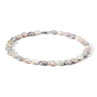 Ожерелье "микс" из барочного речного жемчуга класса ААА. Жемчужины 12-14 мм