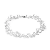 Ожерелье из белого барочного речного жемчуга. Жемчужины 10-13 мм