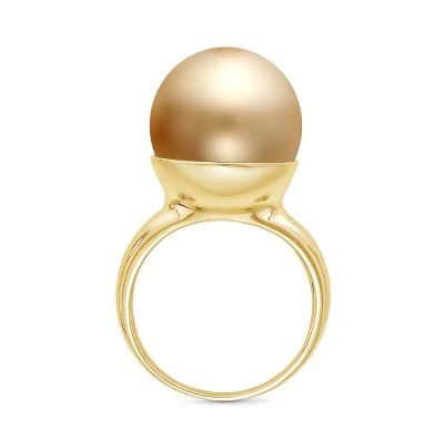 Кольцо из серебра с Австралийской морской жемчужиной 14,5-15 мм