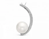 Подвеска из золота с белой морской Австралийской жемчужиной 12-12,5 мм