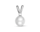 Кулон из серебра с белой морской Австралийской жемчужиной 9-9,5 мм