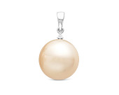 Подвеска из золота с золотистой морской Австралийской жемчужиной 13-13,5 мм Подвеска из золота с золотистой морской Австралийской жемчужиной 13-13,5 мм