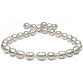 Ожерелье из белого барочного морского Австралийского жемчуга 11-13 мм. Качество высокое АА+