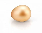 Жемчужина "капля" золотистая пресноводная 9,5-10 мм. Качество наивысшее
