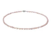 Ожерелье из розового барочного речного жемчуга класса ААА. Жемчужины 4,5 мм