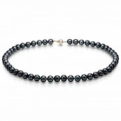 Ожерелье из черного морского жемчуга (Южный Китай). Жемчужины 9-10 мм