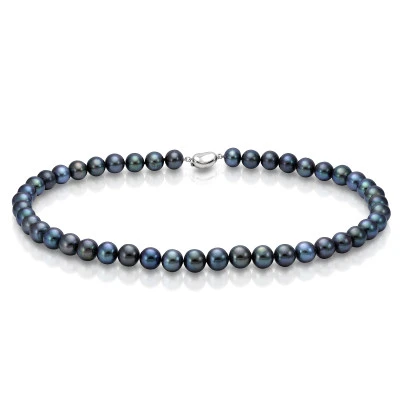 Ожерелье из черного морского жемчуга (Южный Китай). Жемчужины 7,5-8 мм