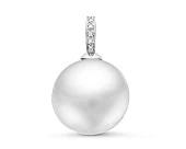 Подвеска из золота с белой морской Австралийской жемчужиной 14-14,5 мм