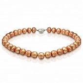 Ожерелье из золотистого барочного речного жемчуга. Жемчужины 12-14 мм