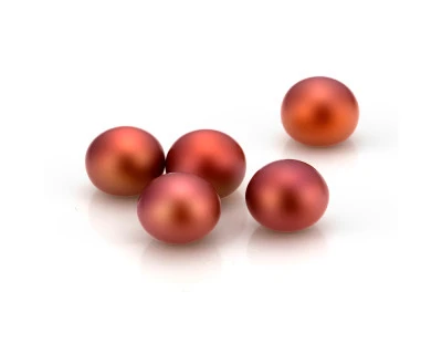 Жемчужина "пуговица" шоколадная пресноводная 9,5-10 мм. Класс высокий