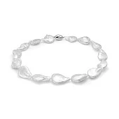 Ожерелье из белого барочного речного жемчуга класса ААА. Жемчужины 20-26 мм