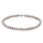 Ожерелье из серебристого морского жемчуга (Южный Китай). Жемчужины 7,5-8 мм